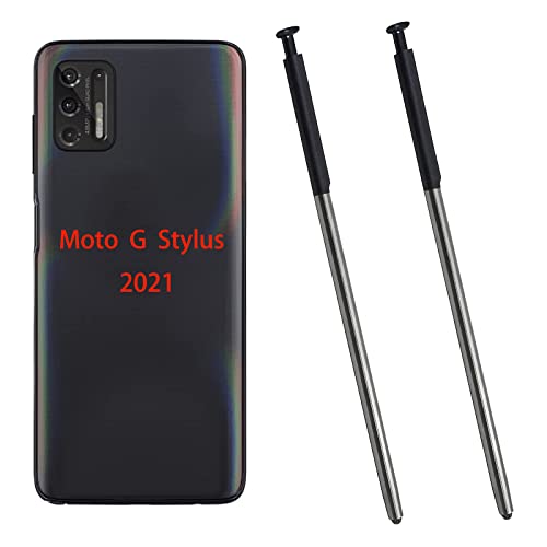 2 Stück für Moto G Stylus 2021 Pen Ersatz LCD Touch Pen Teil für Motorola Moto G Stylus 2021 XT2115 All Verison Touch Pen (Aurora Black) von Peixiong