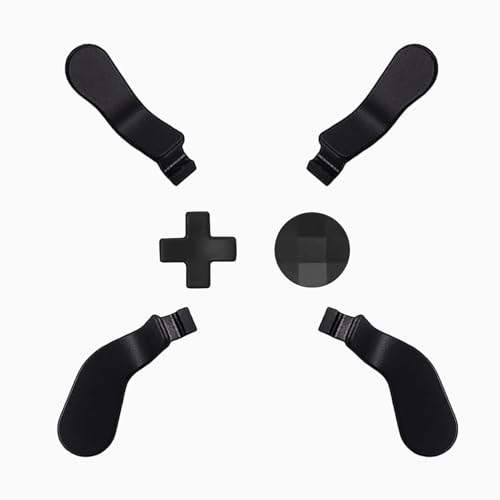 6 Pcs Elite Controller Trigger Locks D Pads Direction Keys for Xbox Elite Series 2 for Xbox Elite 2 Core Controller, Replacement Interchangeable Hair Trigger Locks for Xbox One Elite (Black) von Peixiong