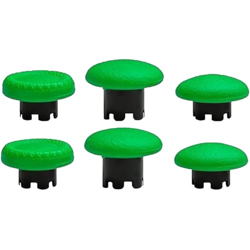 Edge-Controller-Joysticks für PS5 DualSense Edge Controller, austauschbare analoge Thumbsticks-Kits, austauschbare Thumbsticks, Ersatz für PS5 Dualsense Edge (grün), 6 Stück von Peixiong