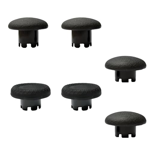 Edge-Controller-Thumbsticks für PS5 DualSense Edge Controller, austauschbare analoge Joystick-Kits, austauschbare Thumbstick-Teile Ersatz für PS5 Dualsense Edge (schwarz), 6 Stück von Peixiong