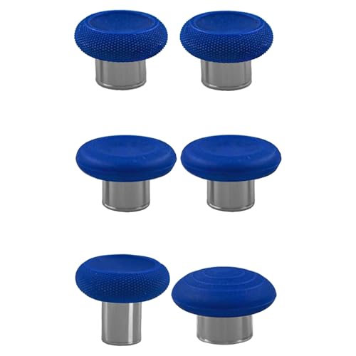 Elite Series 2 Core Thumbsticks für Xbox Elite Serie 2 Core Controller, Elite 2 Controller, magnetische analoge Joysticks für Xbox Elite Serie 2 Core Standard Höhe Thumbsticks (blau), 6 Stück von Peixiong