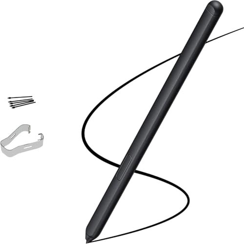 Ersatzstift für Samsung Galaxy S21 Ultra mit Stifthalter, Galaxy S21 Ultra Touch Stylus S Pen + Spitzen (schwarz) von Peixiong