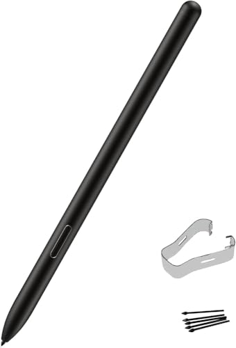 Ersatzstift für Samsung Galaxy Tab S10 Ultra S Pen, Eingabestift für Galaxy Tab S10, Tab S10+, Tab S10 Ultra, mit Spitzen/Federn (ohne Bluetooth) schwarz von Peixiong
