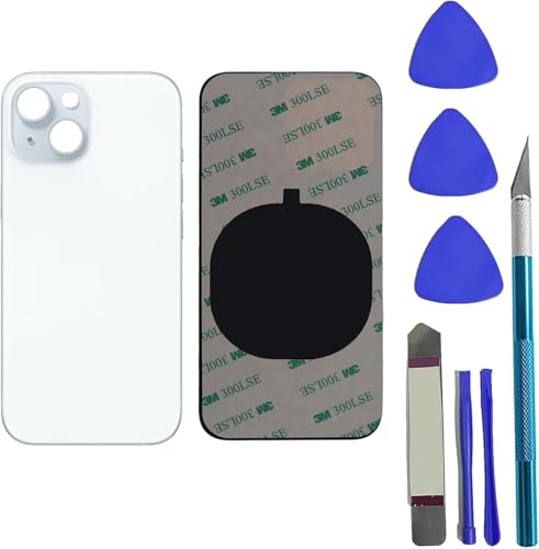 Peixiong 15 Rückseite Glas Ersatz für iPhone 15 Pro Max Rückseite Glasabdeckung Ersatz mit vorinstallierten Klebstoff + Reparing Tool Kit (Blue Titanium) von Peixiong
