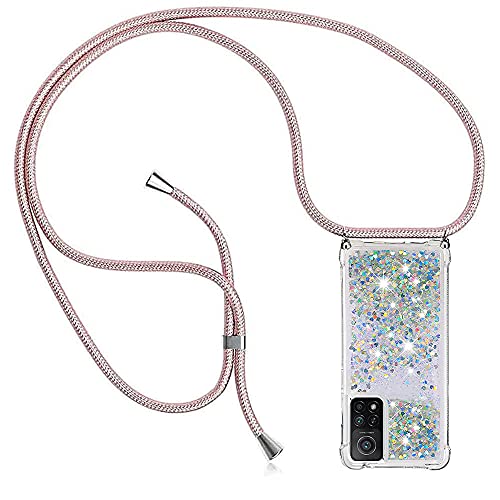 PekaTech Handykette für Xiaomi Mi 10T / 10T Pro, Glitzer Flüssig Bewegende Treibsand Hülle mit Band Umhängetaschen+Hüllen mit Umhängeband Handykordel mit Schutzhülle Stylische Kette mit Case PekaTech Handykette für Xiaomi Mi 10T / 10T Pro, Glitzer Flüssig Bewegende Treibsand Hülle mit Band Umhängetaschen+Hüllen mit Umhängeband Handykordel mit Schutzhülle Stylische Kette mit Case von PekaTech