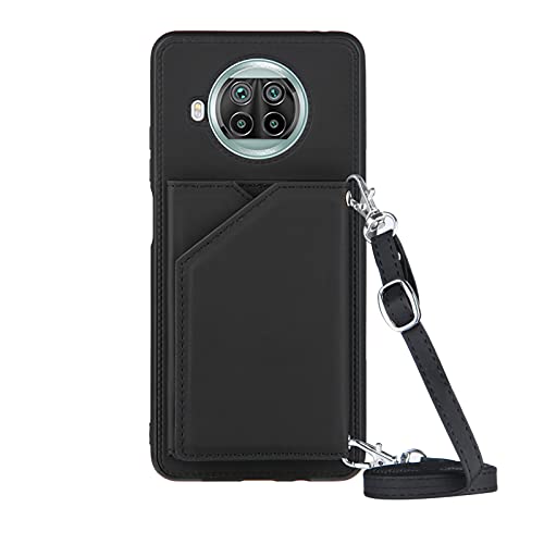 PekaTech Handykette für Xiaomi Mi 10T Lite 5G, PU-Leder Hülle- Handyhülle mit Band zum Umhängen - Klapptasche Handytasche Case mit Handy-Kette, Kartenfach und Portmonee, Schwarz PekaTech Handykette für Xiaomi Mi 10T Lite 5G, PU-Leder Hülle- Handyhülle mit Band zum Umhängen - Klapptasche Handytasche Case mit Handy-Kette, Kartenfach und Portmonee, Schwarz von PekaTech