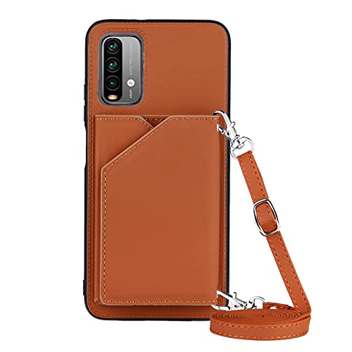 PekaTech Handykette für Xiaomi Poco M3 / Redmi 9T, PU-Leder Hülle- Handyhülle mit Band zum Umhängen - Klapptasche Handytasche Case mit Handy-Kette, Kartenfach und Portmonee, Braun PekaTech Handykette für Xiaomi Poco M3 / Redmi 9T, PU-Leder Hülle- Handyhülle mit Band zum Umhängen - Klapptasche Handytasche Case mit Handy-Kette, Kartenfach und Portmonee, Braun von PekaTech