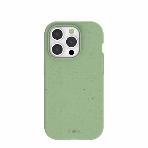 Pela Handyhülle für iPhone 15 – Schutzhülle – umweltfreundliche Hülle kompatibel mit iPhone 15 Pro Modell – Salbeigrün, 17053-IP15P-SAGE Pela Handyhülle für iPhone 15 – Schutzhülle – umweltfreundliche Hülle kompatibel mit iPhone 15 Pro Modell – Salbeigrün, 17053-IP15P-SAGE von Pela