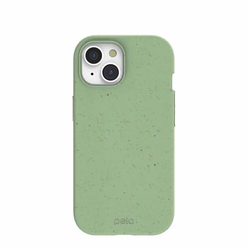 Pela Schutzhülle für iPhone 15, umweltfreundlich, kompatibel mit iPhone 15, Salbeigrün Pela Schutzhülle für iPhone 15, umweltfreundlich, kompatibel mit iPhone 15, Salbeigrün von Pela