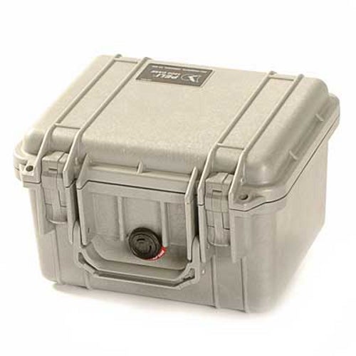 Peli 1300 SVF Flightcase inkl. Schaumstoff 251x178x155 mm, silberfarben von Peli