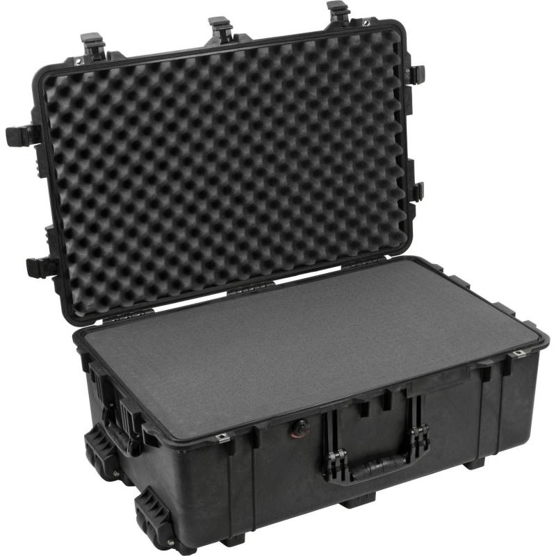 Peli 1650 Trolley, schwarz, mit Rasterschaumstoff 722x442x270 mm von Peli