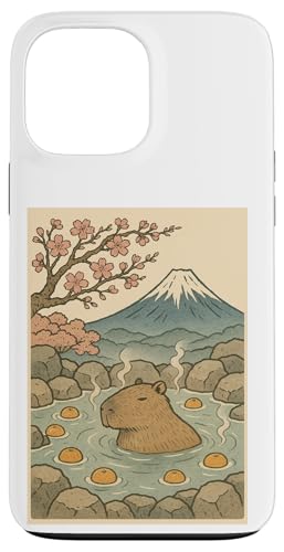 Capybara Kawaii Kunst in heißen Quellen mit Kirschblüten Hülle für iPhone 13 Pro Max Capybara Kawaii Kunst in heißen Quellen mit Kirschblüten Hülle für iPhone 13 Pro Max von Pelican Tries to Eat Cute Capaybara Design