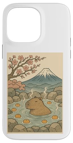 Capybara Kawaii Kunst in heißen Quellen mit Kirschblüten Hülle für iPhone 14 Pro Max Capybara Kawaii Kunst in heißen Quellen mit Kirschblüten Hülle für iPhone 14 Pro Max von Pelican Tries to Eat Cute Capaybara Design