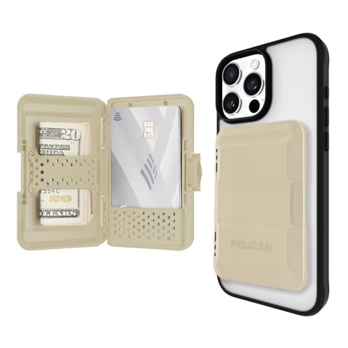 Pelican MagSafe Schutzhülle für iPhone – robuste MIL-STD magnetische Brieftasche und Handy-Kartenhalter – abnehmbare und schlanke Hartschale für iPhone 16 Pro Max/15 Pro Max/14/13/12 Serie – Desert Pelican MagSafe Schutzhülle für iPhone – robuste MIL-STD magnetische Brieftasche und Handy-Kartenhalter – abnehmbare und schlanke Hartschale für iPhone 16 Pro Max/15 Pro Max/14/13/12 Serie – Desert von Pelican