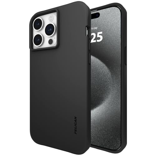 Pelican Ranger Series - iPhone 15 Pro Max Hülle/case 6.7" [Kompatibel mit MagSafe] Magnetische Handyhülle mit Anti-Kratz Tech [12FT MIL-Grade Drop Schutz] Schutzhülle für iPhone 15 Pro Max - Schwarz von Pelican