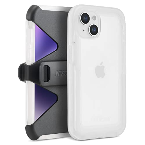 Pelican Voyager Series – iPhone 14 Hülle 15,5 cm (6,1 Zoll) [kabelloses Laden kompatibel] [Anti-Gelb] strapazierfähige, robuste Handyhülle mit Gürtelclip Holster Kickstand [18FT Military Grade von Pelican
