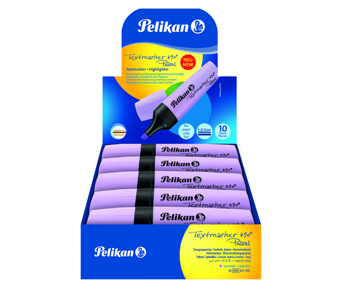 Pelikan Textmarker 490 Pastel, Lavendel, 10 Stück Faltschachtel Pelikan Textmarker 490 Pastel, Lavendel, 10 Stück Faltschachtel von Pelikan Büro