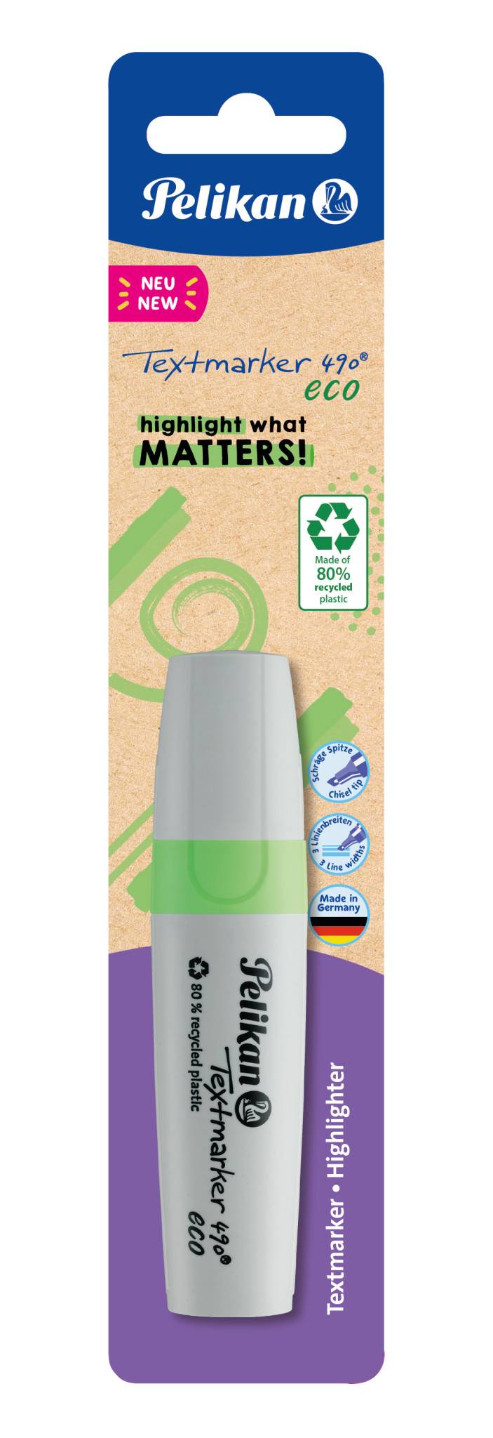 Pelikan Textmarker 490 eco 1 Stück auf Blister Neon-Grün Pelikan Textmarker 490 eco 1 Stück auf Blister Neon-Grün von Pelikan Büro