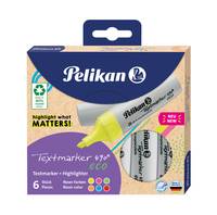 Pelikan Textmarker 490 eco Set aus 6 Neon-Farben im Etui Pelikan Textmarker 490 eco Set aus 6 Neon-Farben im Etui von Pelikan Büro