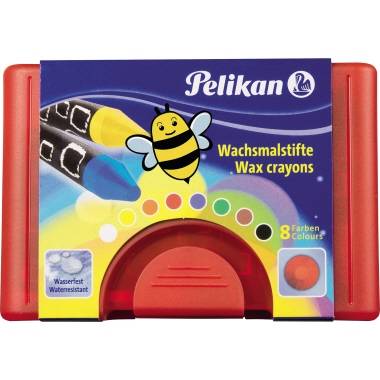 Pelikan Wachsmalstifte 665/8WF Rund wasserf. 8er Box Pelikan Wachsmalstifte 665/8WF Rund wasserf. 8er Box von Pelikan Büro