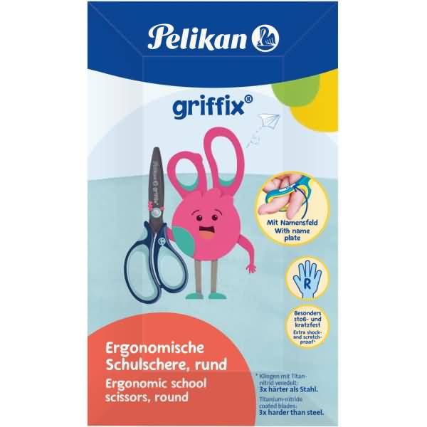 Pelikan griffix Schulschere Rechtshänder Rund 14cm Blau Pelikan griffix Schulschere Rechtshänder Rund 14cm Blau von Pelikan Büro