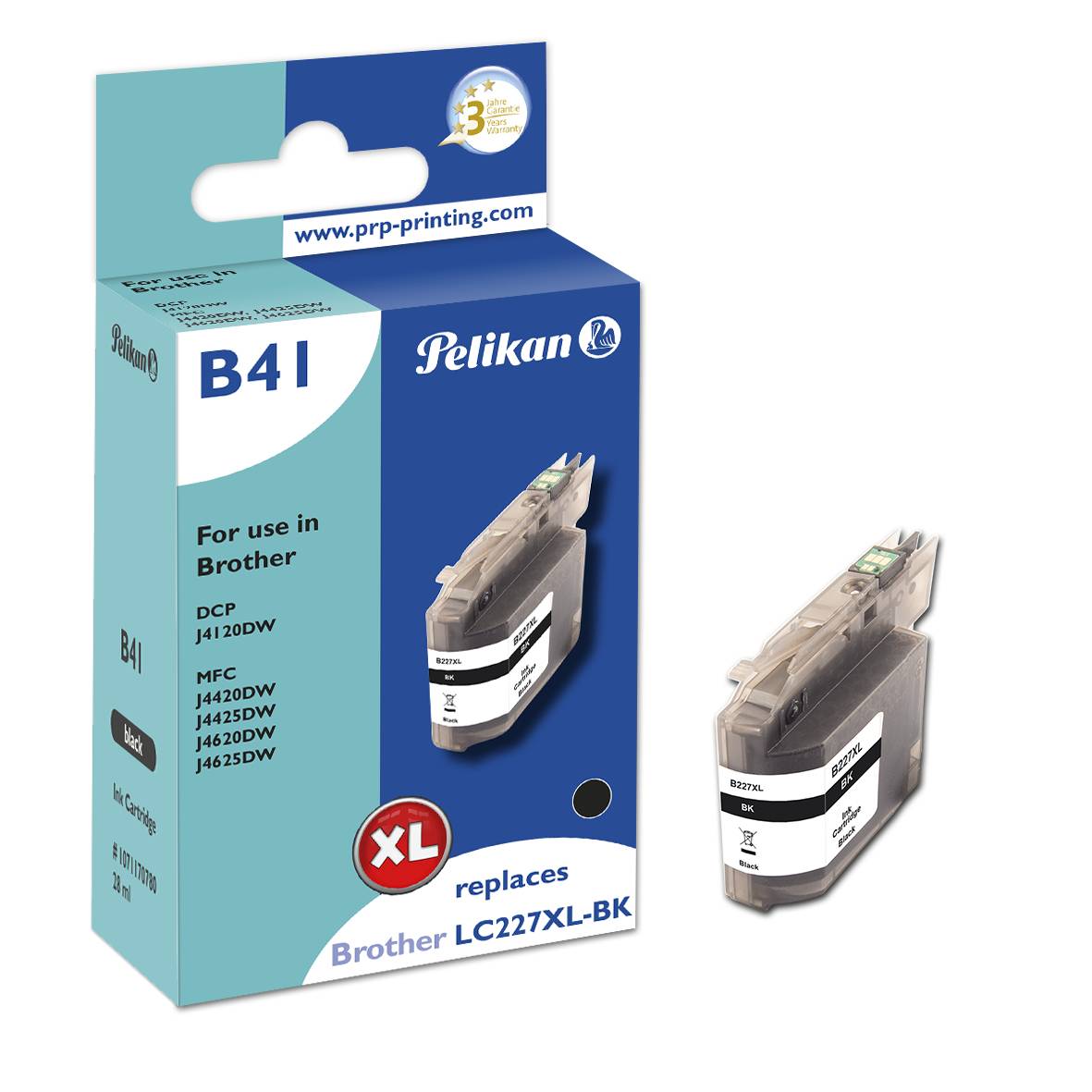 Pelikan Patrone Brother B41 LC227XL bk schwarz kompatibel von Pelikan Printing
