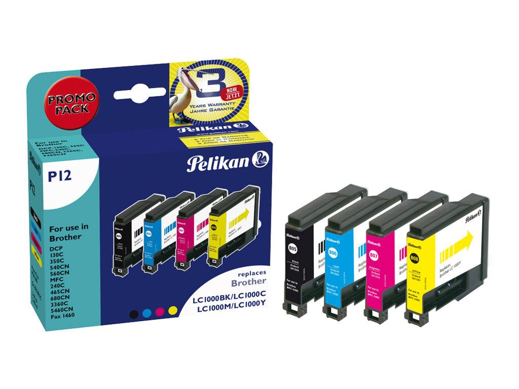 Pelikan Patrone Brother P12 LC1000 Multipack kompatibel von Pelikan Printing