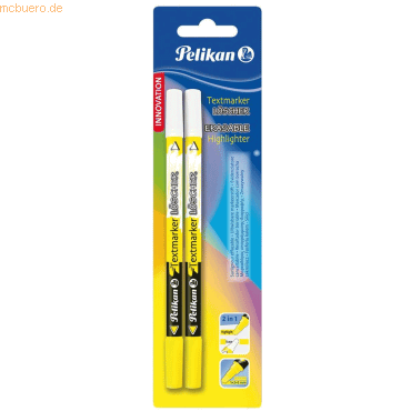 10 x Pelikan Textmarker-Löscher 456/2/B Gelb VE=2 Stück 10 x Pelikan Textmarker-Löscher 456/2/B Gelb VE=2 Stück von Pelikan