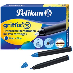 5 Pelikan griffix®3 Tintenrollerminen königsblau von Pelikan