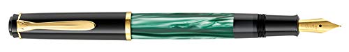 Füllhalter M200 grün marmoriert EF von Pelikan