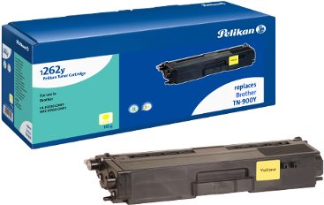 Pelikan 1262y - Gelb - wiederaufbereitet - Tonerpatrone (Alternative zu: Brother TN900Y) - für Brother HL-L9200CDWT, HL-L9300CDWT, HL-L9300CDWTT, MFC-L9550CDW, MFC-L9550CDWT von Pelikan