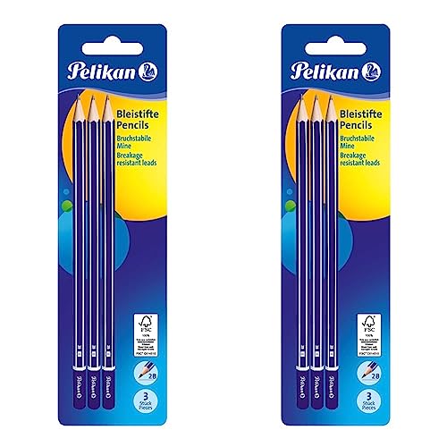 Pelikan 2B, Blister mit 3 Stück (Packung mit 2) von Pelikan