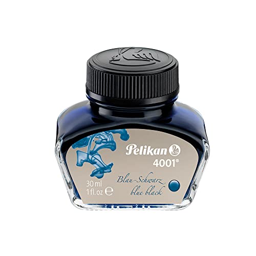 Pelikan 301028 Tintenglas Tinte 4001, 30 ml, 1 Stück, blau/schwarz von Pelikan