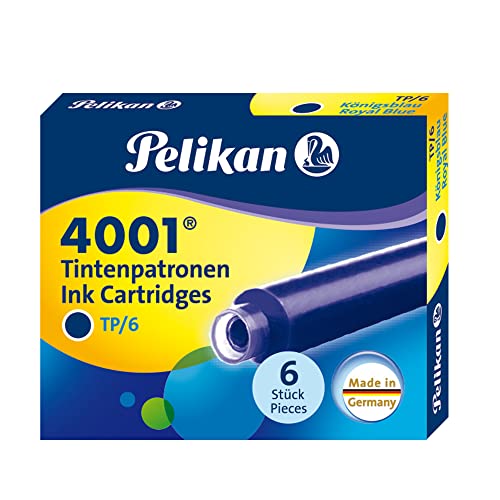 Pelikan 301176 Tintenpatronen 4001 TP/6, 6-er Pack, königsblau von Pelikan