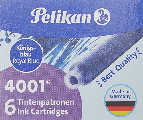 Pelikan 301176 Tintenpatronen 4001 TP/6, 6-er Pack, königsblau von Pelikan