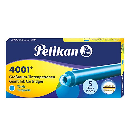 Pelikan 310656 Tintenpatronen 4001 GTP/5, 5-er Pack, türkis von Pelikan