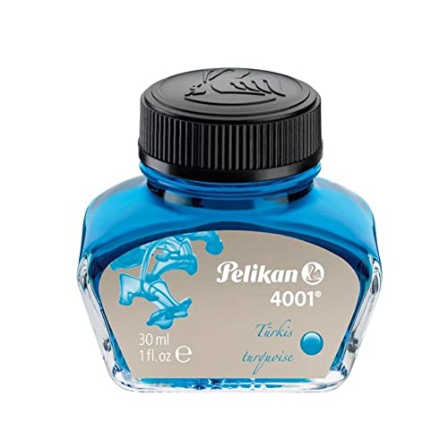 Pelikan 311894 Tintenglas Tinte 4001, 30 ml, 1 Stück, türkis von Pelikan