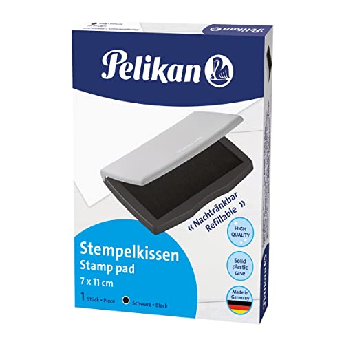 Pelikan 336222 Stempelkissen 2E, getränkt, 7 x 11 cm, schwarz von Pelikan