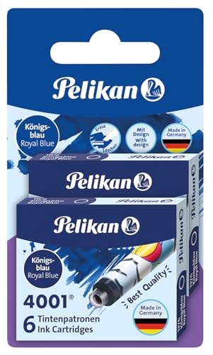 Pelikan 338269 Tintenpatronen 4001 königsblau, 2 Etui´S mit 6 Patronen von Pelikan