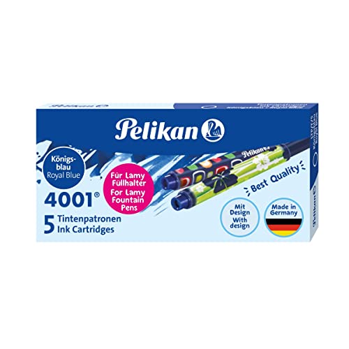 Pelikan Tintenpatronen 4001 für Lamy-Füller, Königsblau, 5 Stück Pelikan Tintenpatronen 4001 für Lamy-Füller, Königsblau, 5 Stück von Pelikan