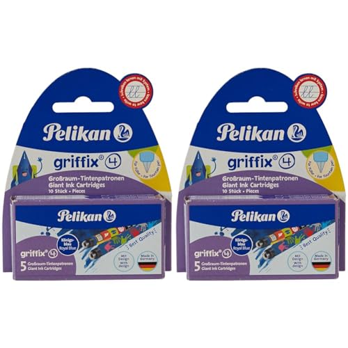 Pelikan 4001 Griffix Großraum-Tintenpatronen 2 x 5 Stück Blisterpackung (Packung mit 2) von Pelikan