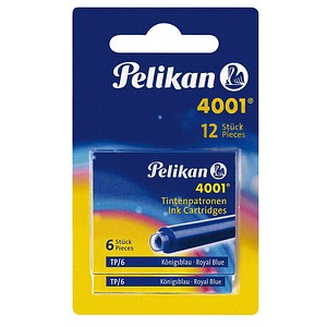 Pelikan 4001 TP/6-2B Tintenpatronen für Füller königsblau 12 St. von Pelikan
