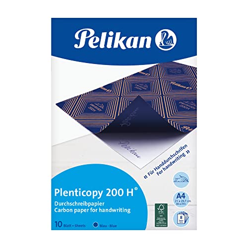 Pelikan 434738 Durchschreibpapier plenticopy 200H, blau, A4, 10 Blatt von Pelikan