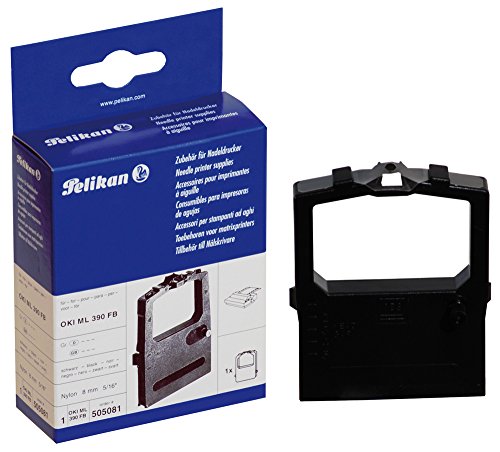 Pelikan 505081 - Farbband für Oki ML 390 FB, Nylon, Größe: 8 mm x 1.8 m, schwarz von Pelikan