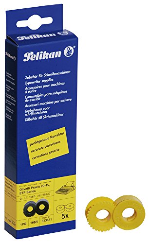 Pelikan 513671 - Olivetti Praxis Korrekturband für Schreibmaschine Gr. 168, 5 Stück von Pelikan