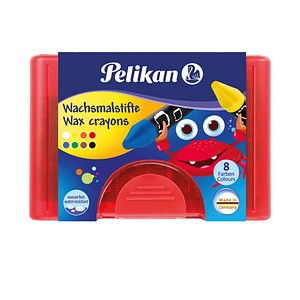 Pelikan 665/8 Wachsmalstifte farbsortiert, 8 St. von Pelikan