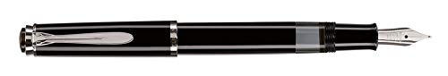 Pelikan 804080 Kolbenfüllhalter Classic M205, schwarz, Feder EF, 1 Stück von Pelikan