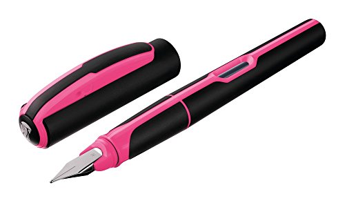 Pelikan 807340 Füllhalter Style Neon, M-Feder, pink, 1 Stück (1er Pack) von Pelikan