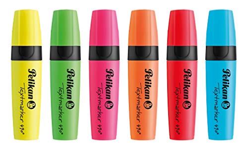 Pelikan Textmarker 490, farbig sortiert, 6 Stück im Etui Pelikan Textmarker 490, farbig sortiert, 6 Stück im Etui von Pelikan