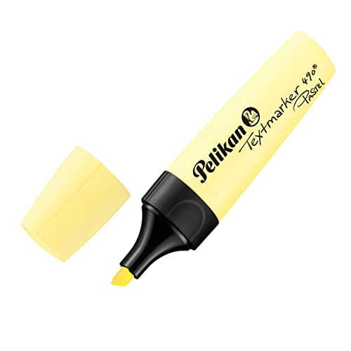 Pelikan 817332 Textmarker 490® Pastell, Hellgelb, 10 Stück in Faltschachtel von Pelikan